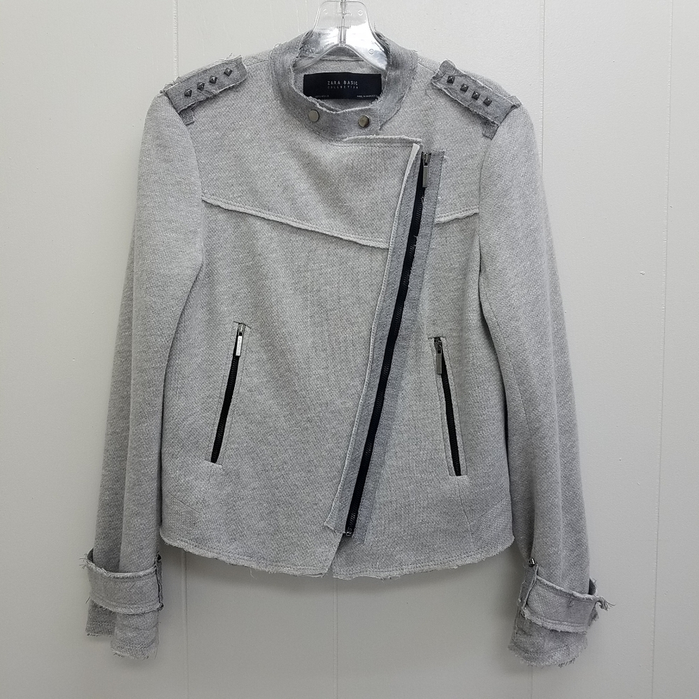 Zara Basic Collection Asymmetrical Moto Jacket - image 1